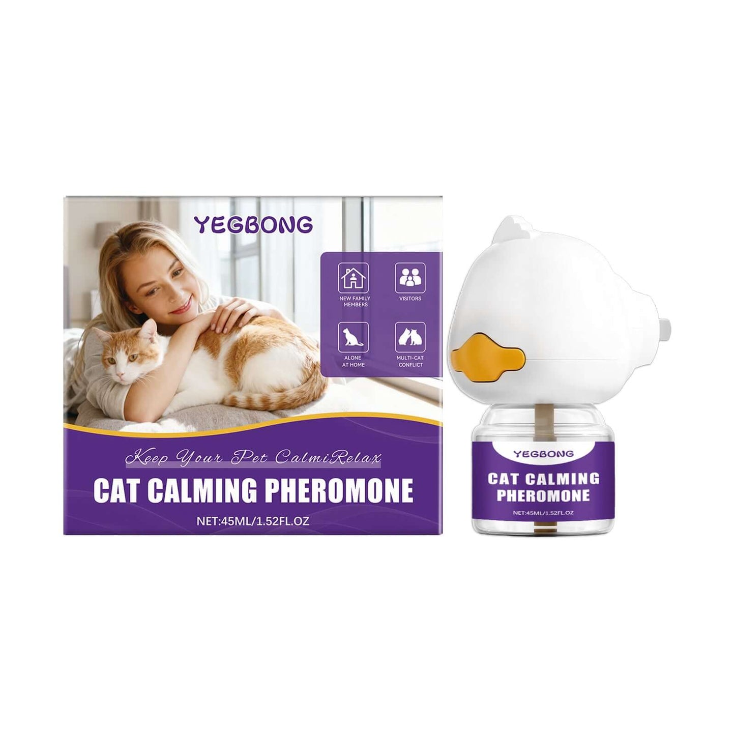 Cat Calming Pheromone Spray 45ml with Mint Leaves