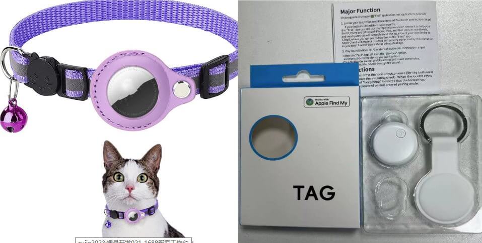 Reflective Collar Waterproof Holder Case For Airtag Air Tag
