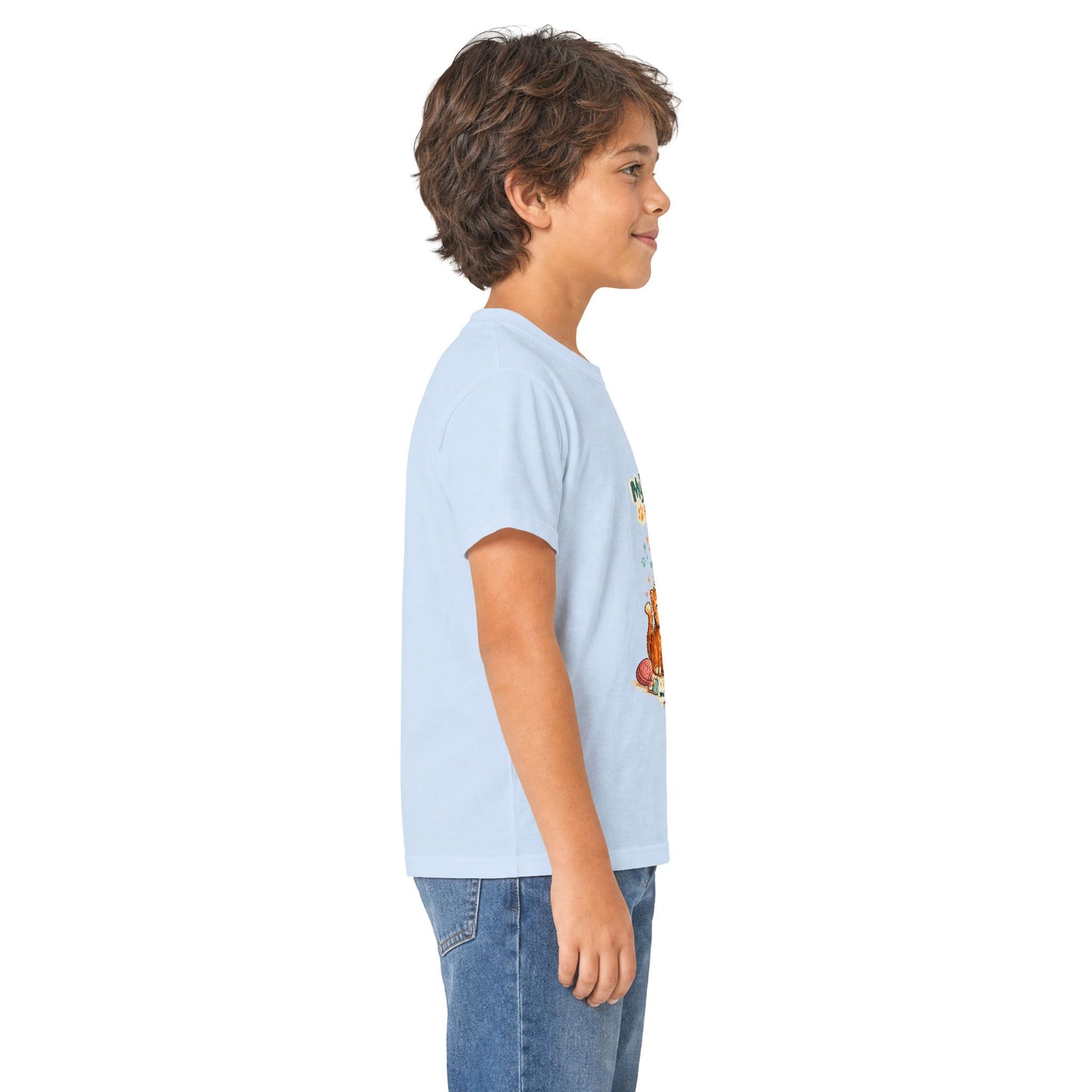 Kids Tee — "My Best Friend Has Paws" Cat Lover Shirt (Childrens Graphic Tee)