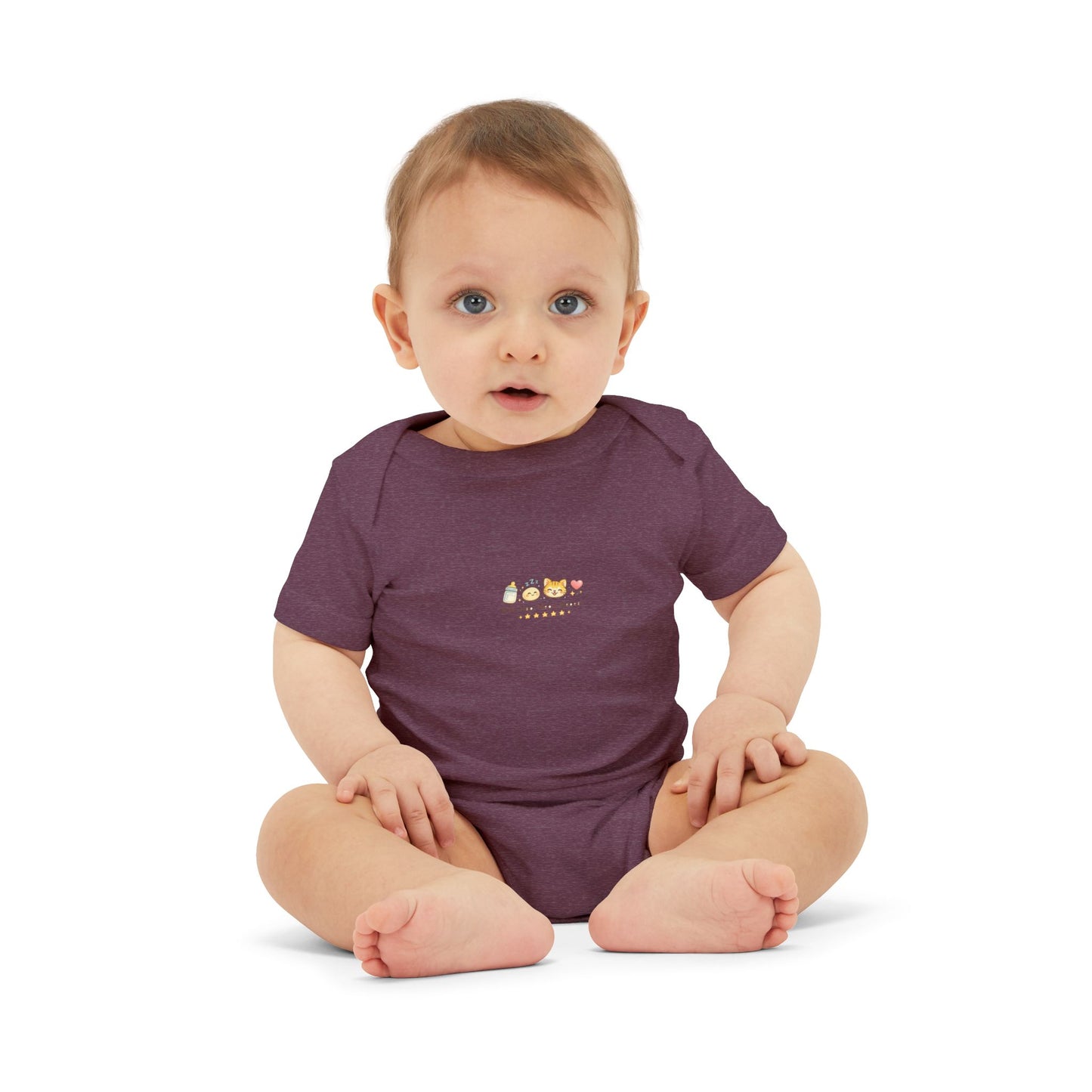 Infant Onesie - Cute Mini Animal Train "All Aboard" Baby Bodysuit