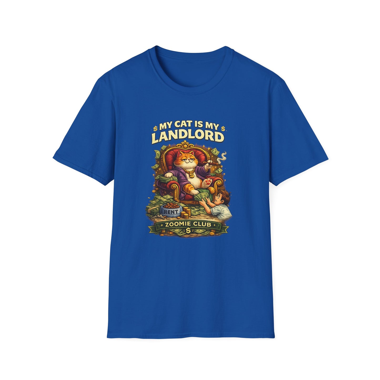 My Cat Is My Landlord T-Shirt | Funny Cat Lover Gift | Zoomie Club