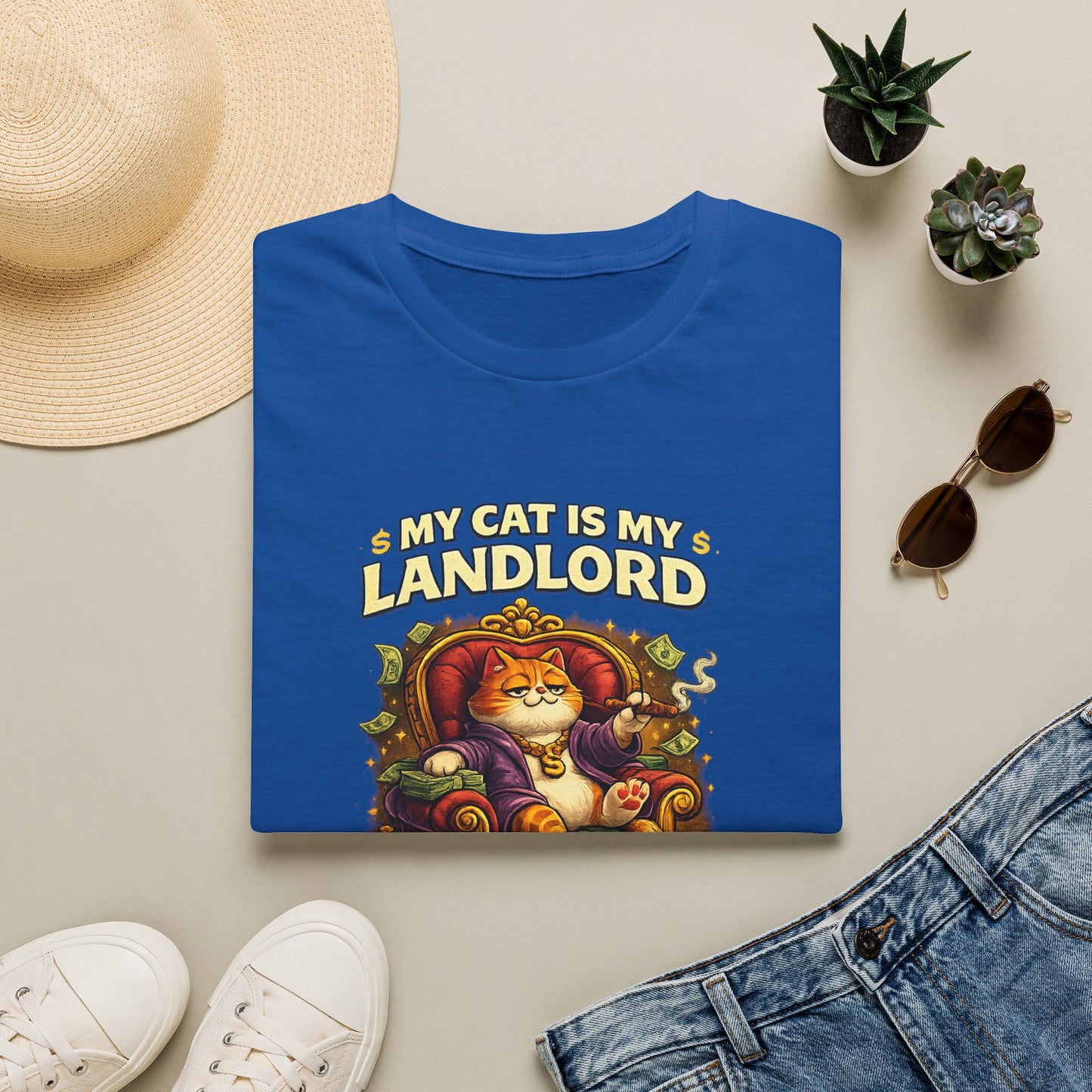 My Cat Is My Landlord T-Shirt | Funny Cat Lover Gift | Zoomie Club