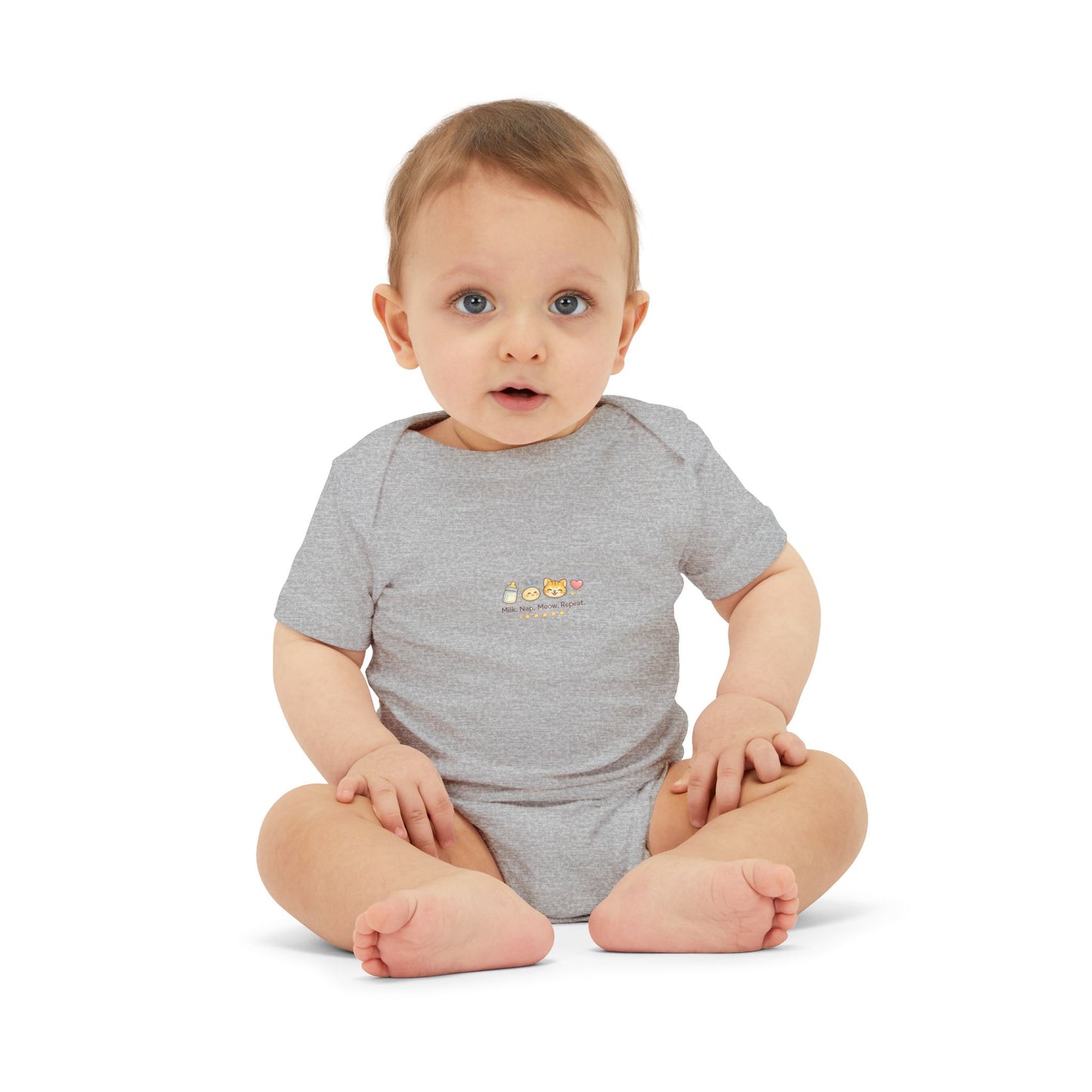 Infant Onesie - Cute Mini Animal Train "All Aboard" Baby Bodysuit