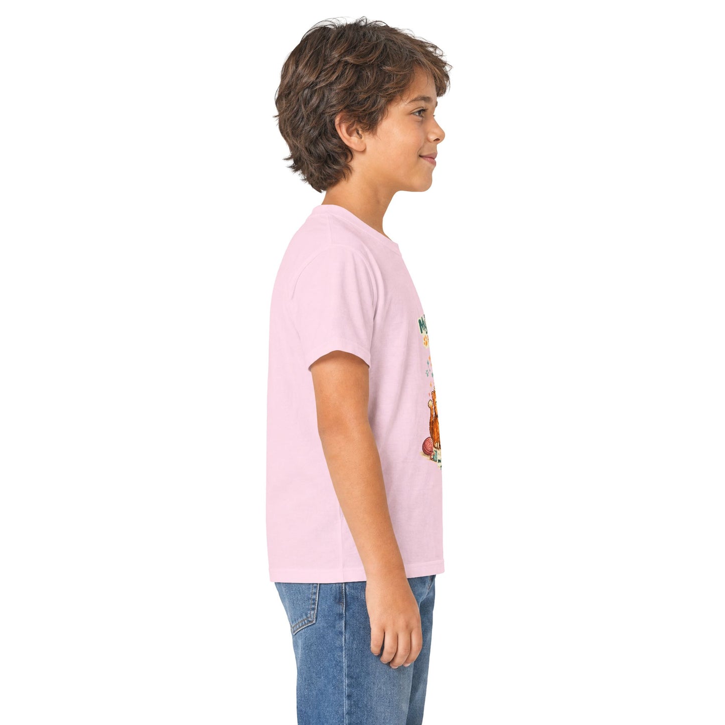 Kids Tee — "My Best Friend Has Paws" Cat Lover Shirt (Childrens Graphic Tee)