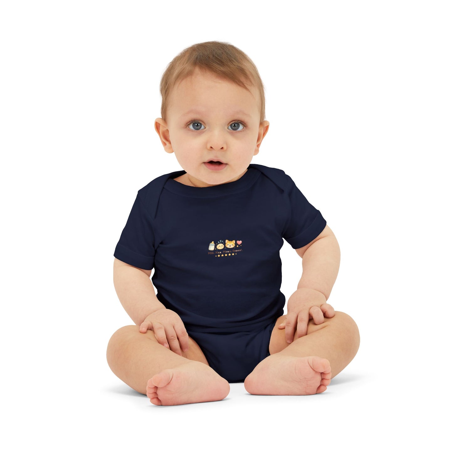 Infant Onesie - Cute Mini Animal Train "All Aboard" Baby Bodysuit