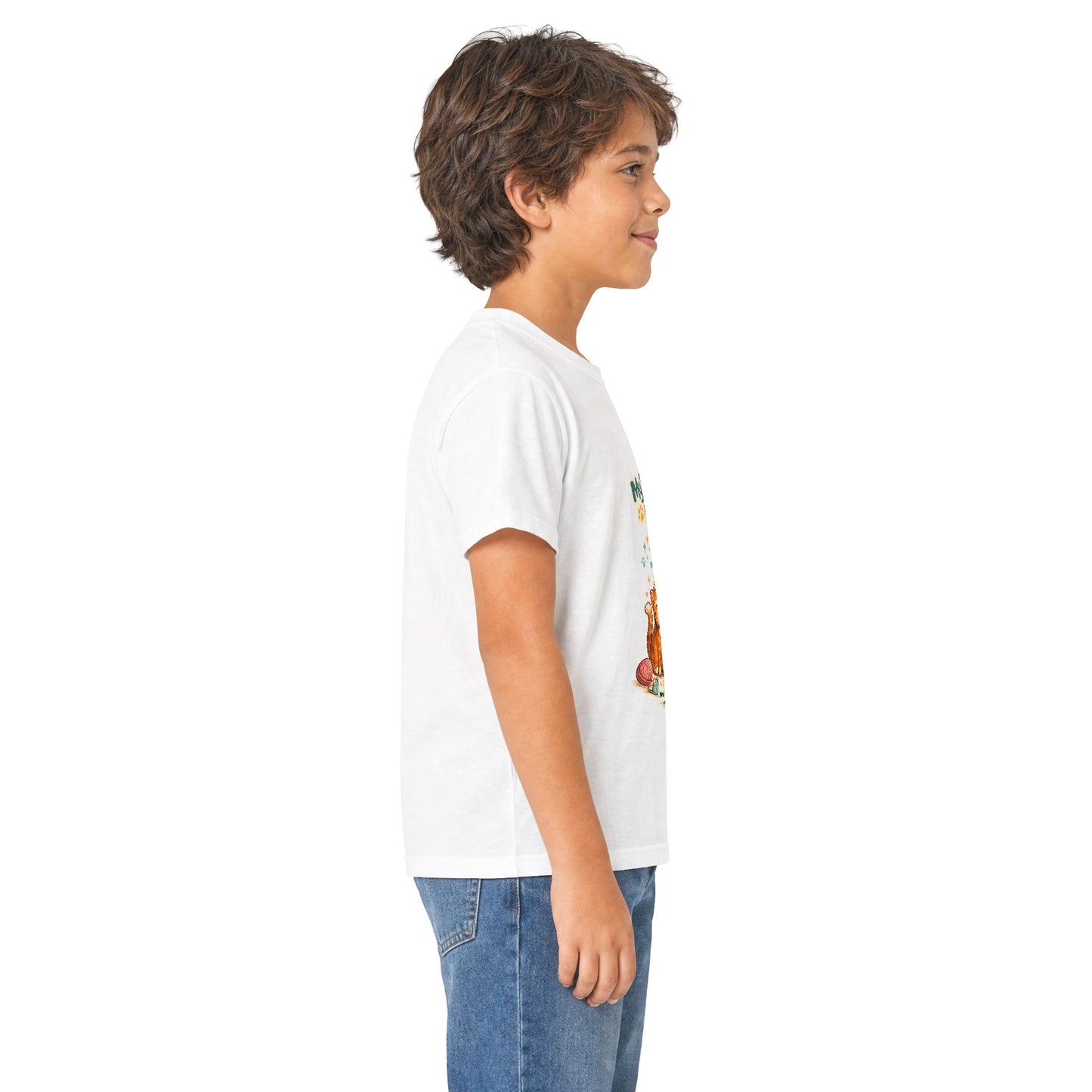 Kids Tee — "My Best Friend Has Paws" Cat Lover Shirt (Childrens Graphic Tee)