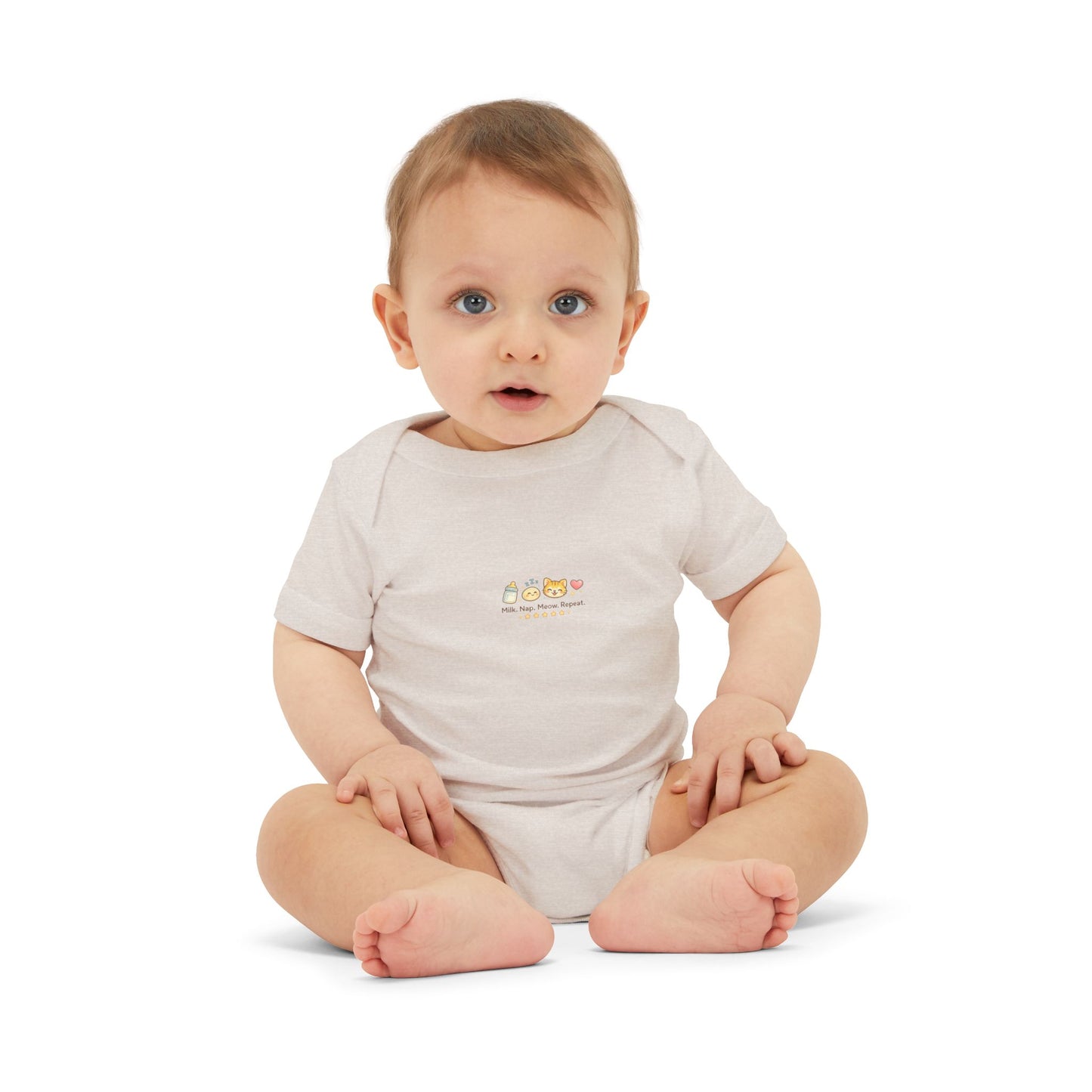 Infant Onesie - Cute Mini Animal Train "All Aboard" Baby Bodysuit