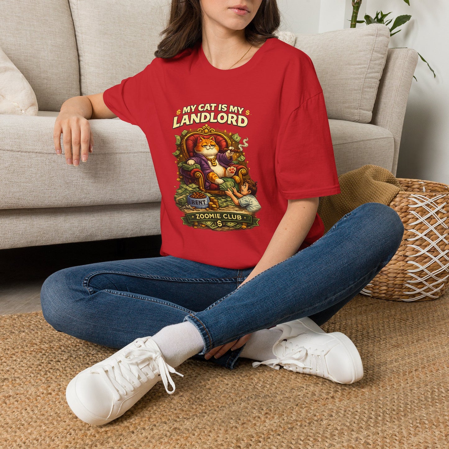 My Cat Is My Landlord T-Shirt | Funny Cat Lover Gift | Zoomie Club