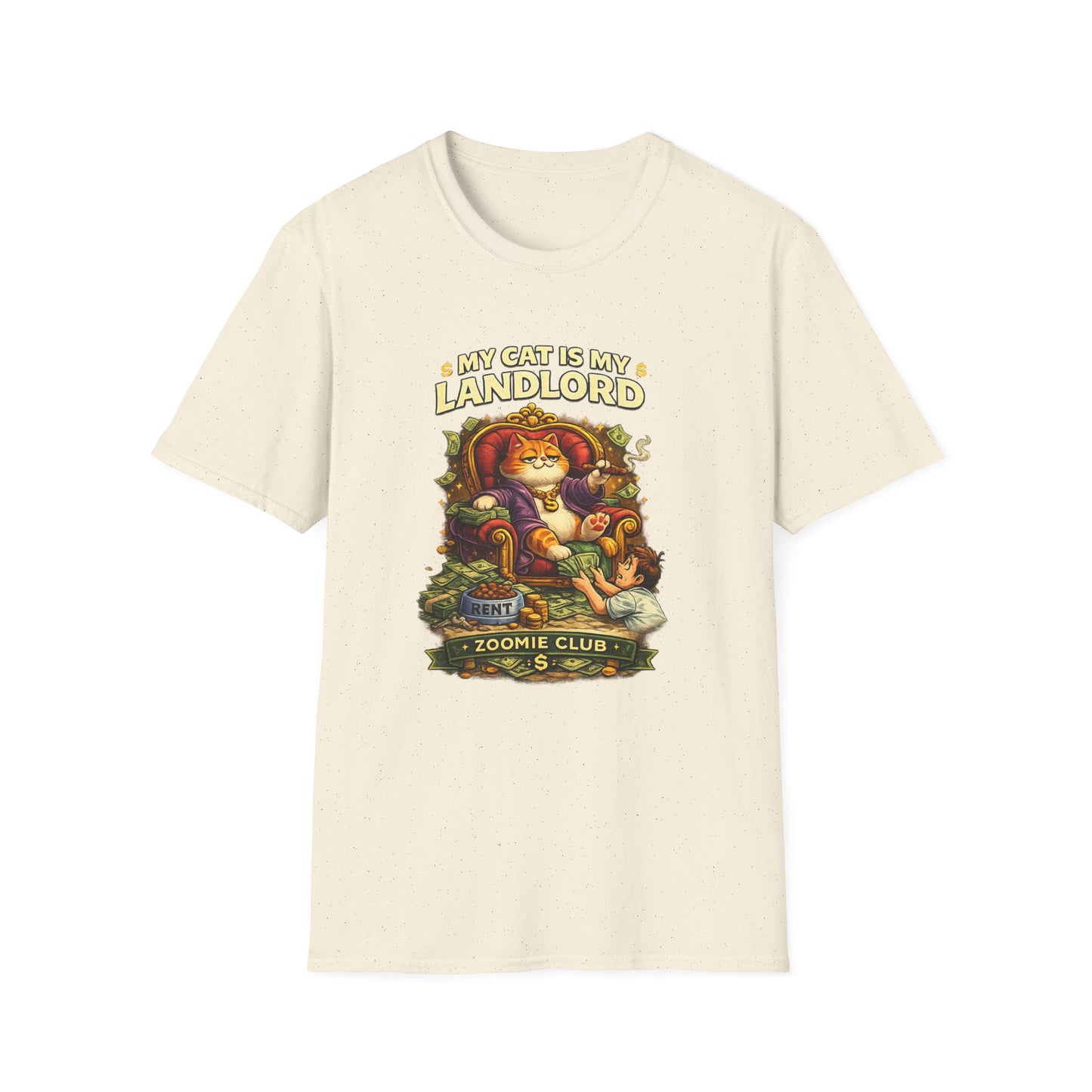 My Cat Is My Landlord T-Shirt | Funny Cat Lover Gift | Zoomie Club