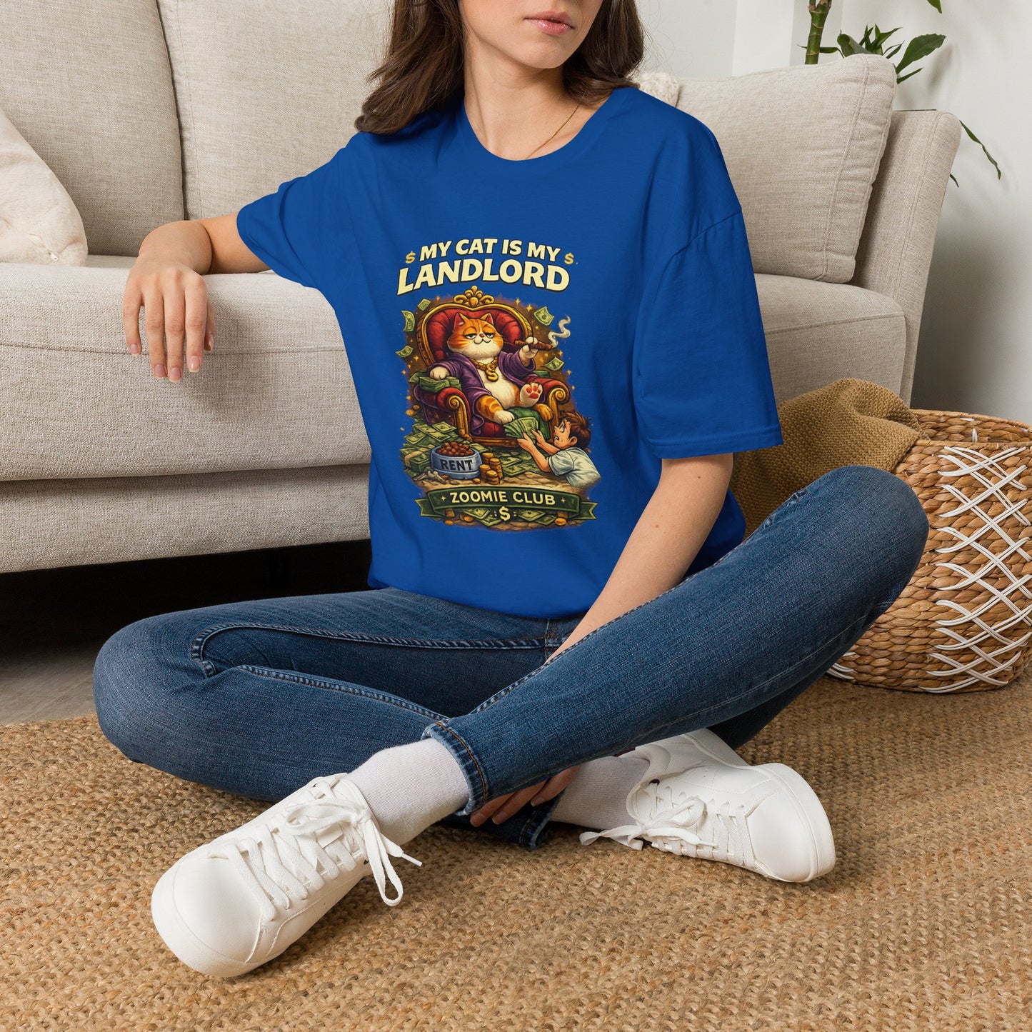 My Cat Is My Landlord T-Shirt | Funny Cat Lover Gift | Zoomie Club