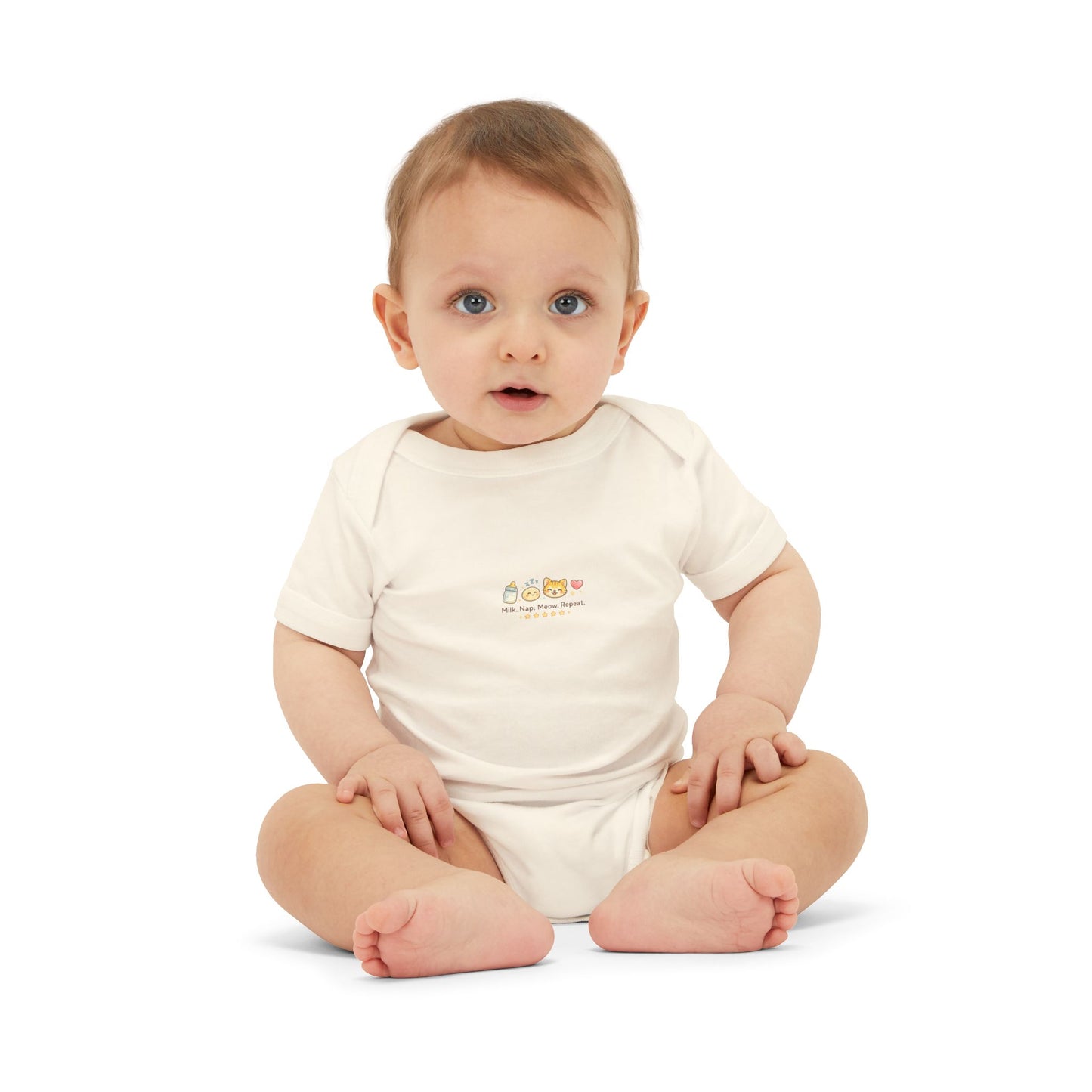 Infant Onesie - Cute Mini Animal Train "All Aboard" Baby Bodysuit