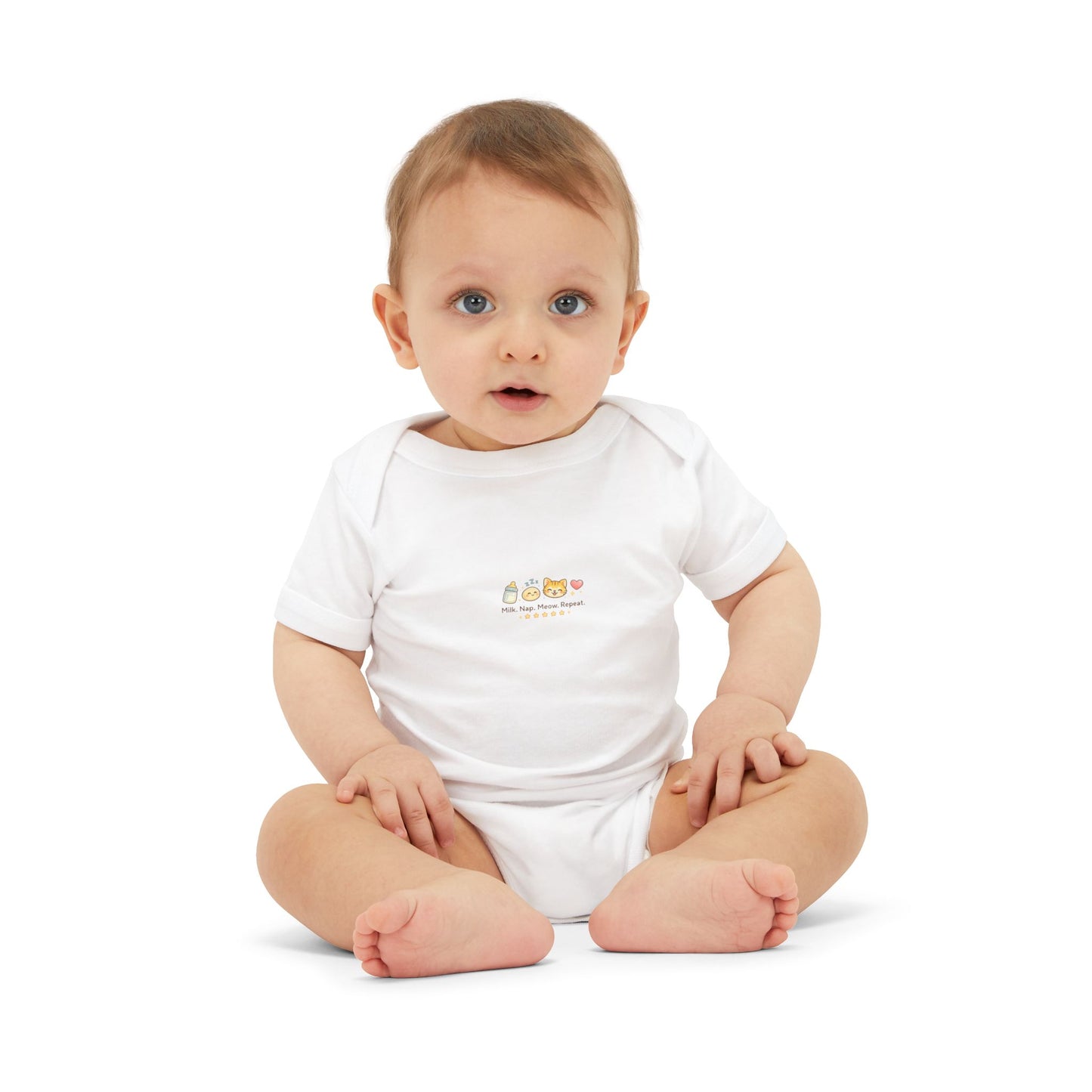 Infant Onesie - Cute Mini Animal Train "All Aboard" Baby Bodysuit